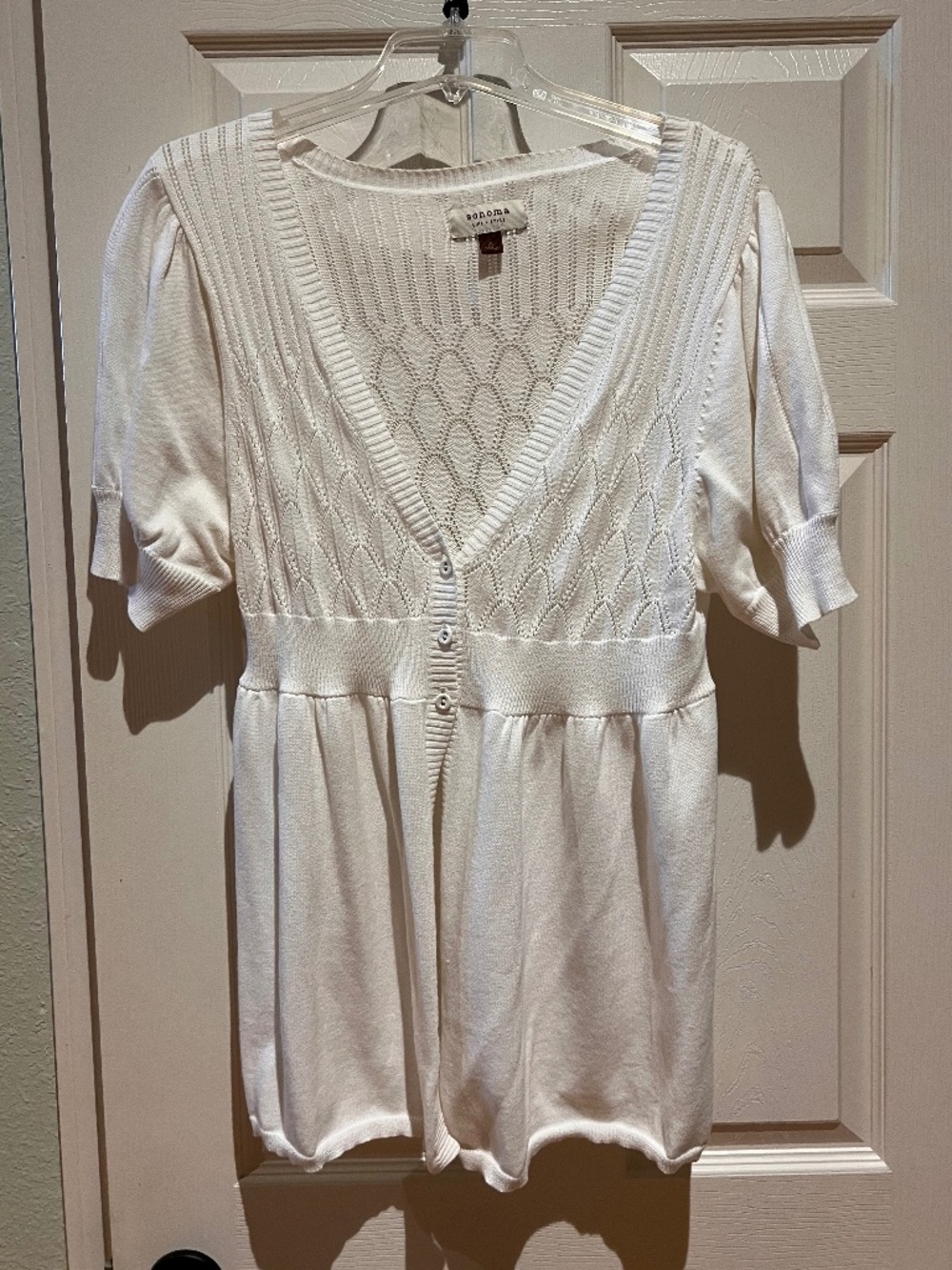 NWOT Sonoma Short Sleeve Cardigan Sweater XL